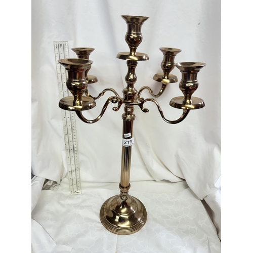 219 - TALL COPPER CANDELABRA