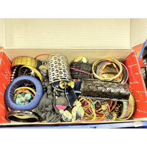 243 - BOX OF COSTUME JEWELLERY