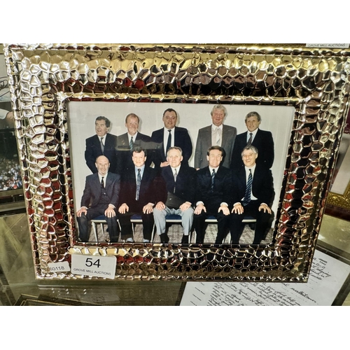 54 - FRAMED PHOTO EVERTON 1966 CUP FINAL TEAM