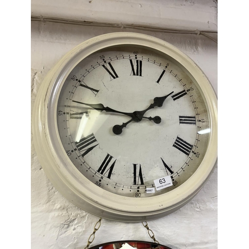 63 - LARGE QUARTZ WALL CLOCK