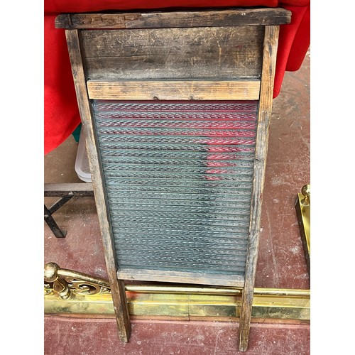 120 - VINTAGE WASH BOARD