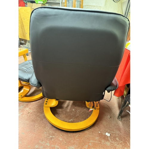 14 - MASSAGE EASY CHAIR & FOOTSTOOL(GWO)