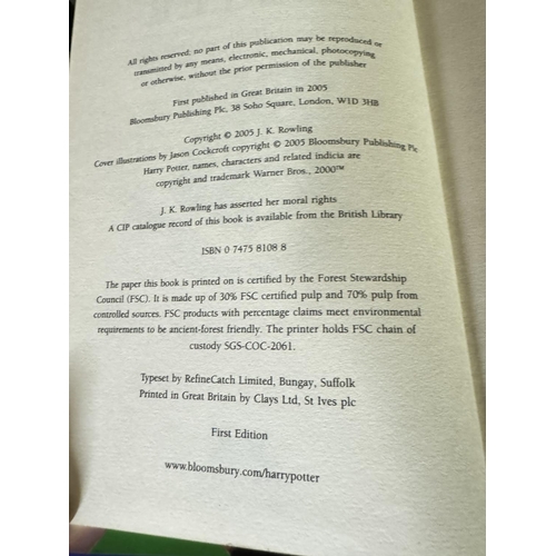 73 - 4 HARRY POTTER 1st EDITION HARDBACKS