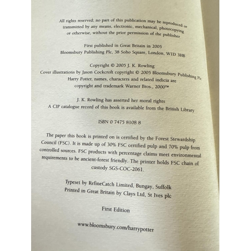 73 - 4 HARRY POTTER 1st EDITION HARDBACKS