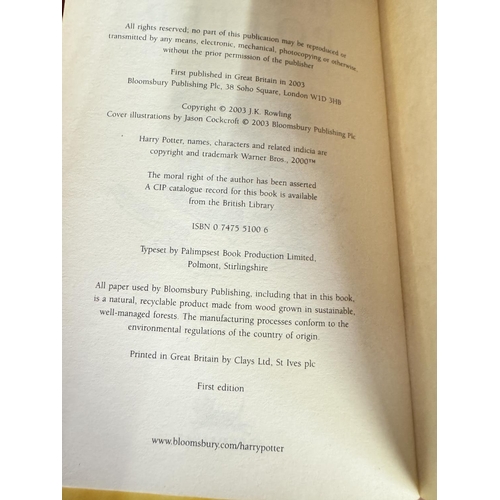 73 - 4 HARRY POTTER 1st EDITION HARDBACKS