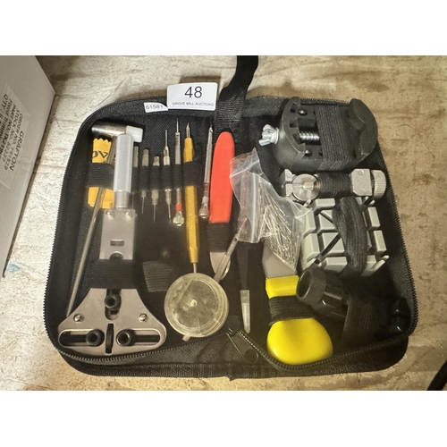 48 - CASED JEWELLERY/WATCH REPAIR KIT