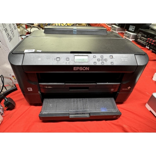 208 - EPSO WORKFORCE WF-7210 PRINTER( WITH INK CARTRIDGES - GWO)