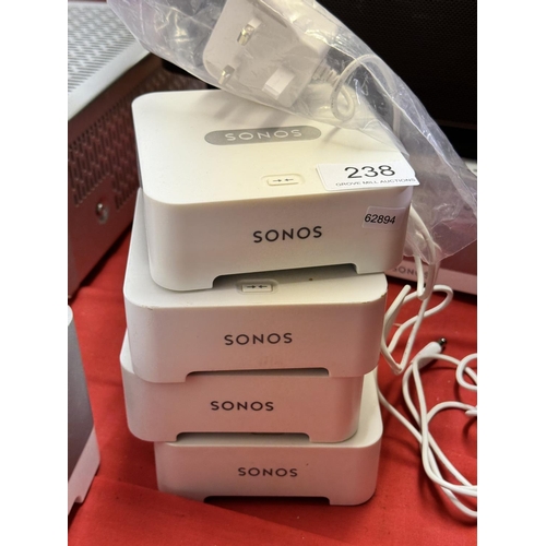 238 - 4 SMALL SONOS BRIDGES(A/F)