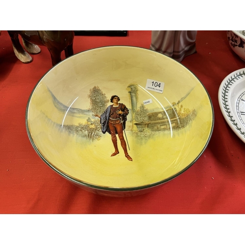 104 - ROYAL DOULTON 'ROMEO' BOWL