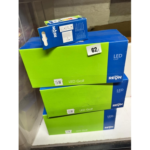 62A - 30 BOXED REON LED 5W GOLF BULBS(NEW)