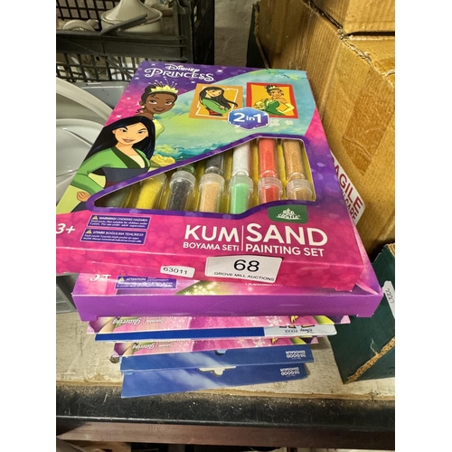 68 - 8 BOXED DISNEY SAND ART PAINTING SETS(NEW)