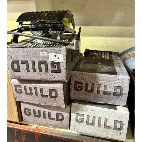 75 - 6 BOXED & UNBOXED GUILD DOUBLE BARREL FOOT PUMPS*(NEW)