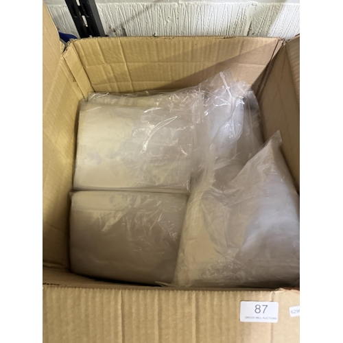 87 - BOX OF GRIP SEAL BAGS(USED ONCE)