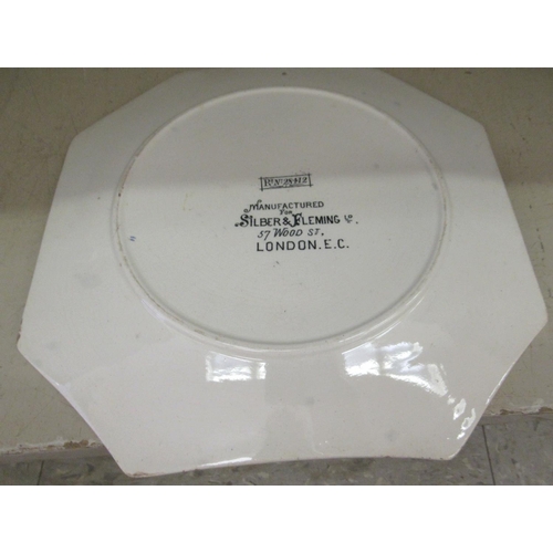 144 - Decorative ceramics, viz. a Victorian octagonal Silver Jubilee plate&nbsp; 8