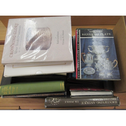177 - Books, antique reference, silver gold and pewter