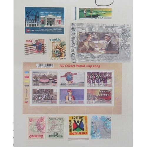 102 - Uncollated postage stamps: to include stockbooks; Greece; South Africa; and Bulgaria