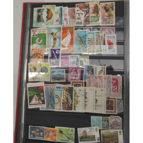 111 - Uncollated postage stamps: to include stockbooks; Royal Commemorative; and Romanian issues