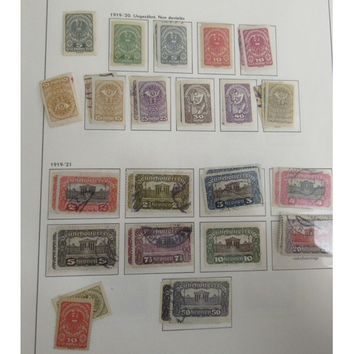 23 - Uncollated postage stamps - five Davo Albums, Austria  mostly used