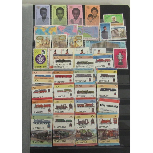 63 - Uncollated postage stamps - stock books, Namibia, Barbados and Commonwealth