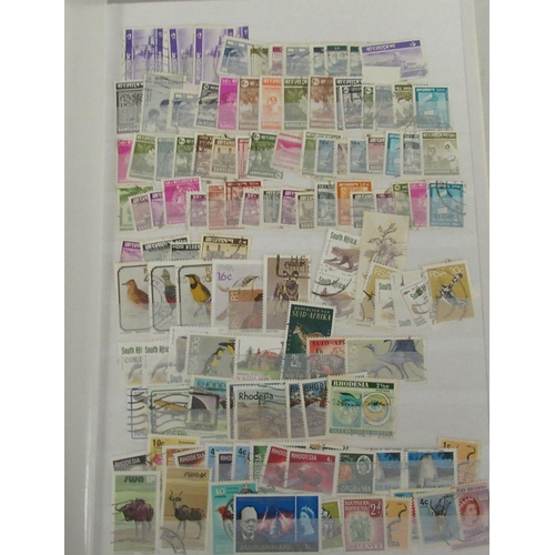 63 - Uncollated postage stamps - stock books, Namibia, Barbados and Commonwealth