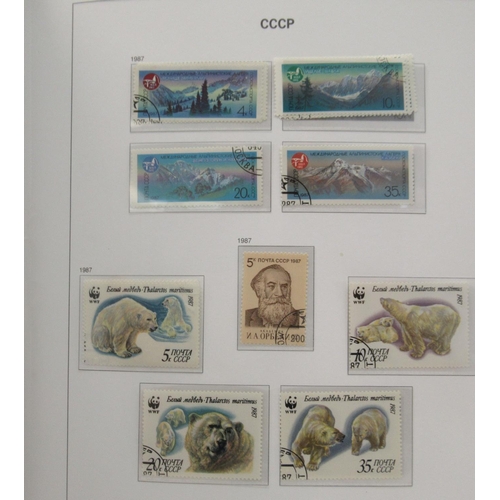 68 - Uncollated postage stamps: to include seven Davo albums; CCCP  mainly used 