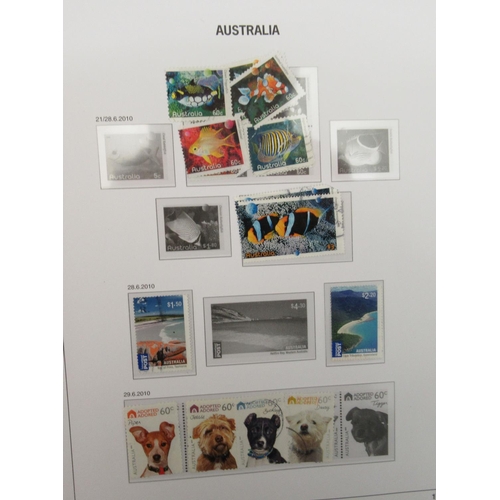 72 - Uncollated postage stamps: to include eight Davo albums; Germany; and Australia 