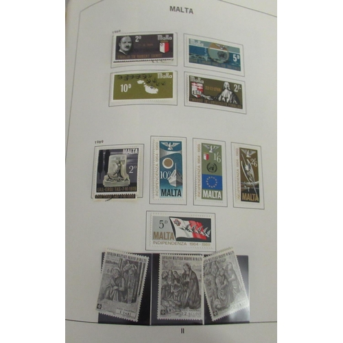 76 - Uncollated postage stamps: to include Malta 1885-present day  mounted mint and used 