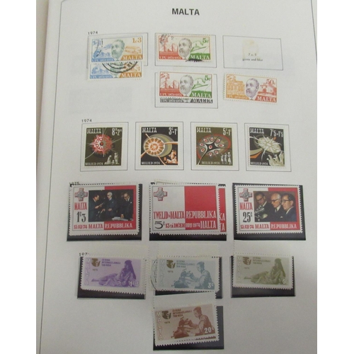 76 - Uncollated postage stamps: to include Malta 1885-present day  mounted mint and used 