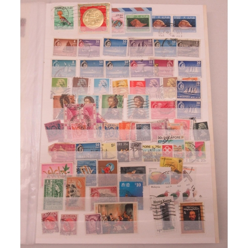 97 - Uncollated postage stamps: to include Kuwait; stockbooks; British; and Indian issues