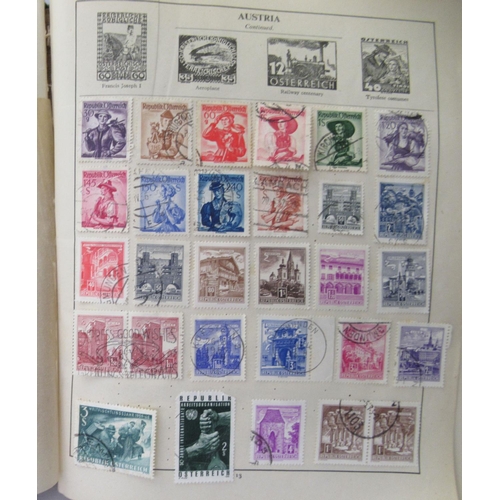 98 - A 'schoolboys' uncollated album collection of postage stamps: to include British Empire and Commonwe... 