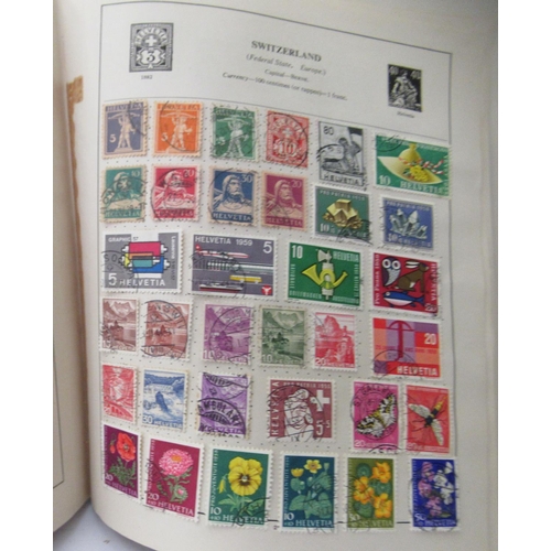 98 - A 'schoolboys' uncollated album collection of postage stamps: to include British Empire and Commonwe... 