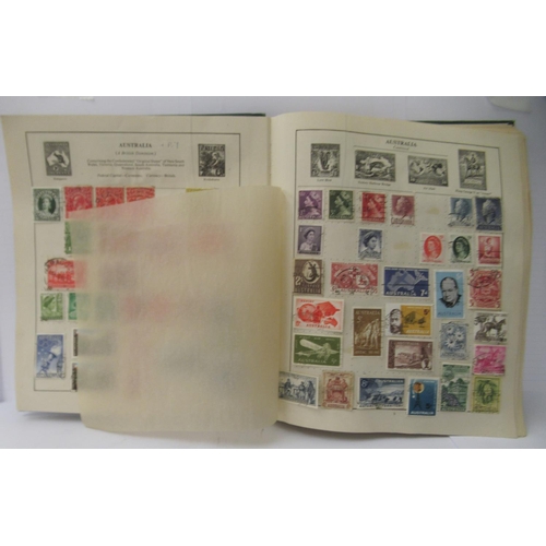 98 - A 'schoolboys' uncollated album collection of postage stamps: to include British Empire and Commonwe... 