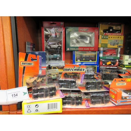 154 - Diecast model vehicles: to include a Corgi Land Rover  boxed 