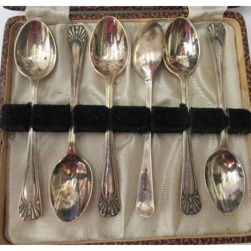 171 - Silver collectables and flatware: to include dwarf candlesticks  4.5