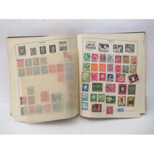 98 - A 'schoolboys' uncollated album collection of postage stamps: to include British Empire and Commonwe... 