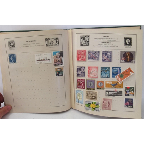 98 - A 'schoolboys' uncollated album collection of postage stamps: to include British Empire and Commonwe... 