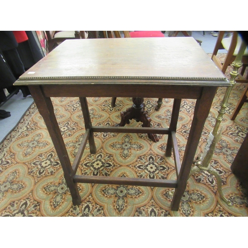 185 - Small furniture: to include a 1920s oak two door side cabinet, raised on bracket feet  35