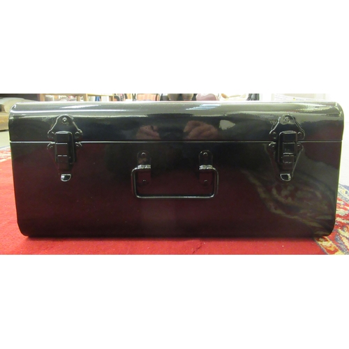 195 - A black painted metal Harley Davidson toolbox  8