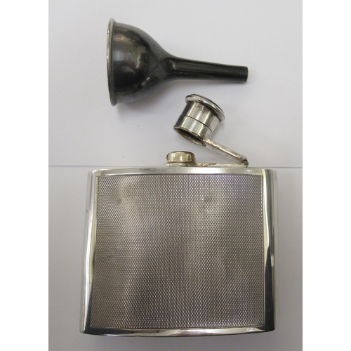 197 - A late Victorian silver funnel with an applied wire rim  A& J Zimmerman  Birmingham 1900; and a ... 