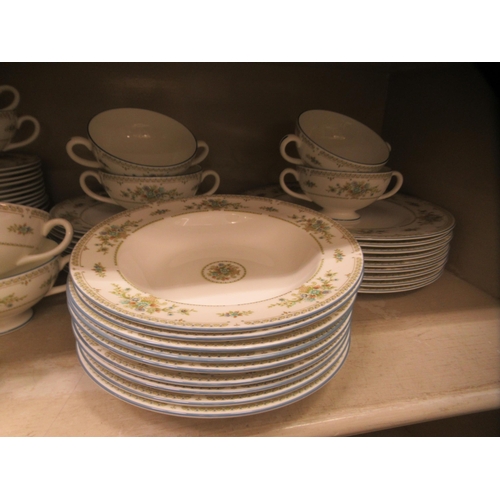 222 - Wedgwood bone china Petersham pattern tableware: to include a tureen and soup bowls  