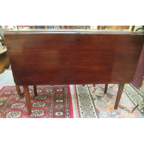 247 - Small furniture: to include a late Victorian drop leaf dining table, raised on square, tapered legs&... 