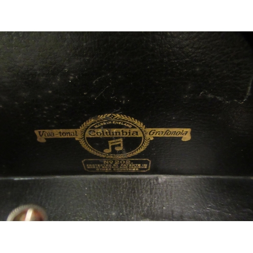 257 - A Columbia model no.202 portable gramophone