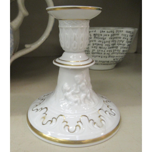 41 - Victorian and later ceramics: to include a Brown & Polsons china mould  bearing text for a ... 