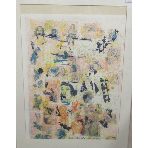 106 - After Per Kirkeby &ndash; a series of five abstract studies&nbsp; Limited Edition prints&nbsp; beari... 