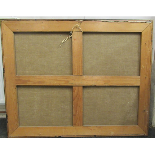 123 - Fred Sieger &ndash; an abstract study in tones of red and orange&nbsp; mixed media on canvas&nbsp; b... 