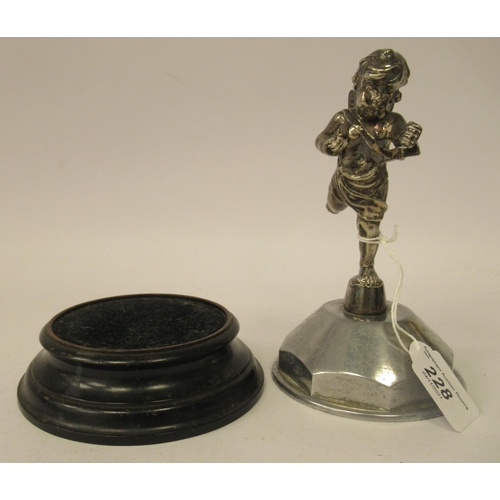 126 - An early 1920s 'Cubitt's Cupid' electroplated factory mascot, as seen on Cubitt Car Co. vehicles (bo... 