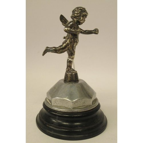 126 - An early 1920s 'Cubitt's Cupid' electroplated factory mascot, as seen on Cubitt Car Co. vehicles (bo... 
