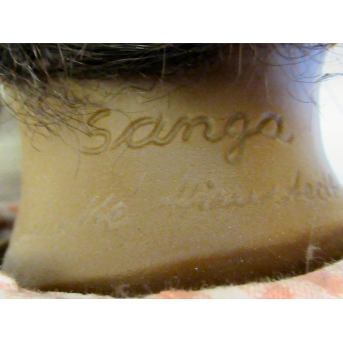 128 - An Annette Himstedt composition doll 'Sanga'&nbsp; 22