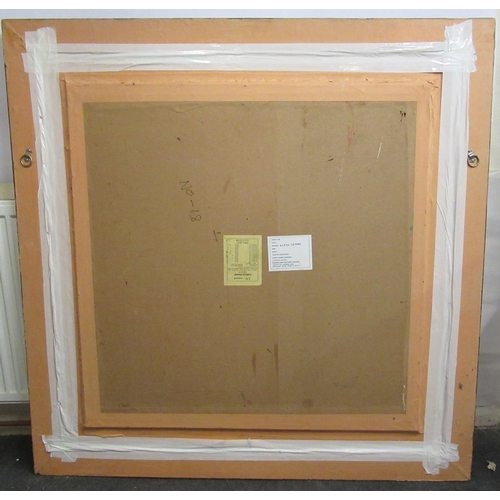 129 - Paresh Hazra &ndash; an abstract study&nbsp; mixed media&nbsp; bears a signature & label verso&n... 