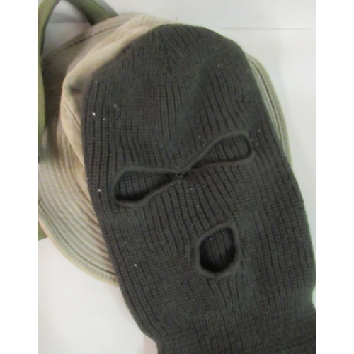 141 - Miscellaneous military and associated objects and printed ephemera: to include a buckled soft black ... 